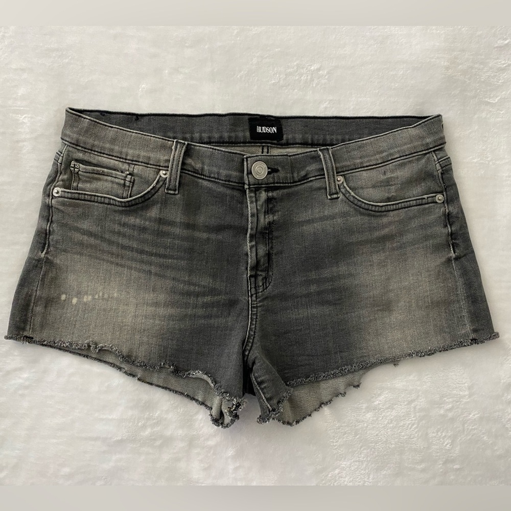 Hudson Grey Kenzie Cut Off Frayed Jean Shorts Size 30